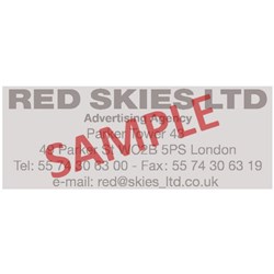 Colop L40 Trodat 4913 Custom Rubber Die Only 59x23mm Stamp NOT Included