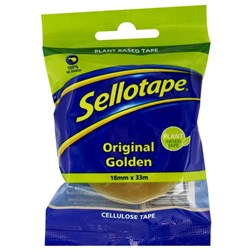Sellotape 1100 Cellulose Tape 18mm x 33m Clear