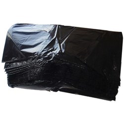 Rubbish Bags 500x380x1350mm 40 Micron 120L Black, Pack of 50