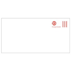 NZ Post DLE Postage Paid Envelopes Seal Easi White 133712, Pack of 100