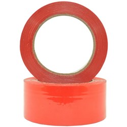 S126 Packaging Tape 48mm x 100m Red, Pack of 36