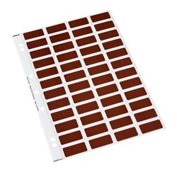 Colourfind Coloured Labels 161906 19mm Brown, Sheet of 48