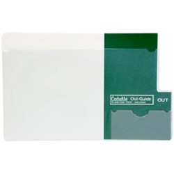 Codafile Outguide Plastic Pocket 180008 Green End Tab