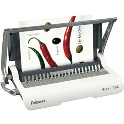 Fellowes Star+ 150 Manual Plastic Comb Binding Machine Light Duty
