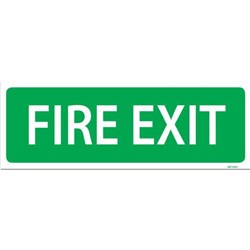 Fire Exit Safety Sign 120x340mm