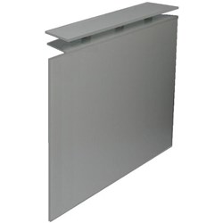 Cubit Reception Counter Return 1890x1095mm Silver