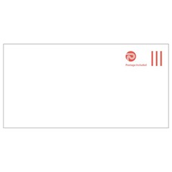 NZ Post DLE Postage Paid Envelopes Seal Easi White 133715, Pack of 25
