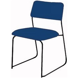 IRL Avon Stacker Chair Steel Blue Fabric