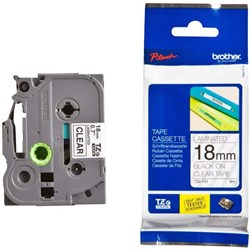 Brother Labelling Tape Cassette TZe-141 18mm x 8m Black on Clear