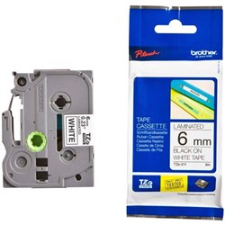 Brother Labelling Tape Cassette TZe-211 6mm x 8m Black on White