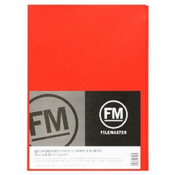 FM Presentation Folder 2 Pocket Matt Red, Pack of 10