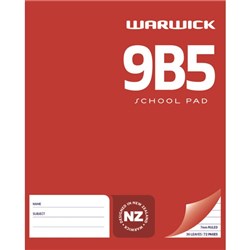 Warwick 9B5 School Pad 7mm Ruled 36 Leaves