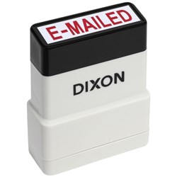 Dixon 082 Self-Inking Stamp EMAILED Red