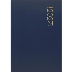 Collins A51 Diary A5 1 Day To A Page 2027 Blue