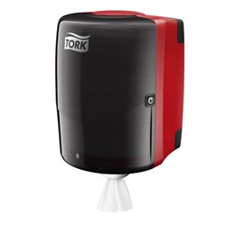 Tork W2 Maxi Centrefeed Cloth & Wiper Dispenser 653008 Red/Smoke