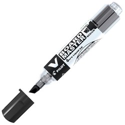 Pilot V Board Master Black Refillable Whiteboard Marker Chisel Tip