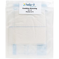 Help-It Combine Dressing 90x100mm, Pack of 5