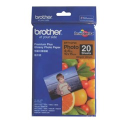 Brother 6x4 Inch Premium Plus Inkjet Glossy Photo Paper, Pack of 20