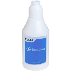 Ecolab Glass Cleaner Empty Trigger Spray Bottle Only 750ml