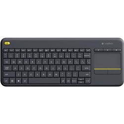 Logitech K400 Plus Wireless Touch USB Keyboard Black