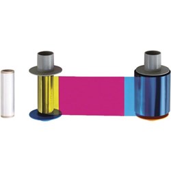 FARGO HDP5000 YMCKO Ribbon with Cleaning Roller 500 images
