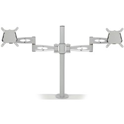 Metalicon Kardo Double Monitor Arm Silver