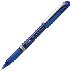 Pentel EnerGel Blue Ink Needle Point Rollerball Pen 0.5mm Extra Fine Tip Blue Barrel