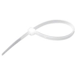 Plastic Cable Ties 200x4.8mm Natural, Pack of 100