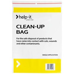 Help-It Resealable Plastic Bags 230x305mm Clear, Pack of 10