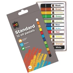 EC Jumbo Oil Pastels Standard Colours, Pack of 12