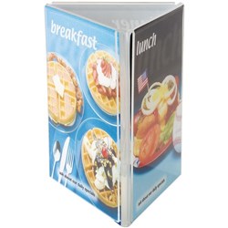 Deflecto A6 Upright 3 Sided Portrait Sign Holder