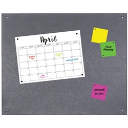 Boyd  PinPanel Noticeboard 600x900mm Grey