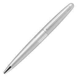 Pilot MR1 Blue Ink Executive Ballpoint Pen 1.0mm Medium Tip Silver Barrel