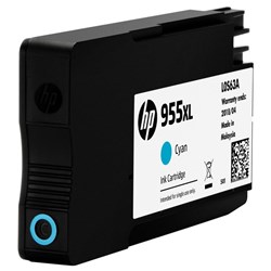 HP 955XL Cyan Ink Cartridge High Yield L0S63AA