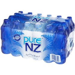 Pure NZ Still Spring Water 600ml, Pack of 24