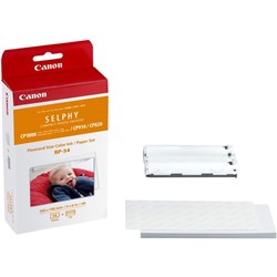 Canon RP-54 Postcard Paper & Colour Ink Cartridges Pack