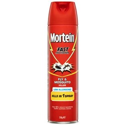 Mortein Fly & Mosquito Killer Spray Low Allergenic Fast Knockdown 350g
