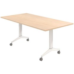 Fiord Flip Table 1200x750mm Refined Oak/White