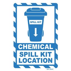Chemical Spill Kit Location Safety Sign 240x340mm
