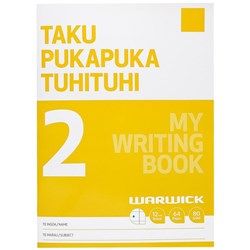 Warwick My Writing Book 2 Taku Pukapuka Tuhituhi 12mm Ruled 230x317mm 64 Pages