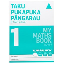 Warwick My Maths Book 1 Taku Pukapuka Pangarau Unruled 64 Pages