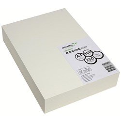 OfficeMax A4 160gsm Cosy Cream Premium Coloured Copy Paper, Pack of 250