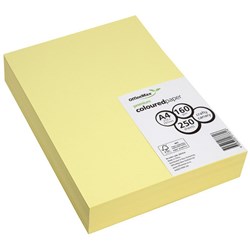 OfficeMax A4 160gsm Crafty Canary Premium Coloured Copy Paper, Pack of 250