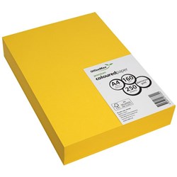 OfficeMax A4 160gsm Glamorous Gold Premium Coloured Copy Paper, Pack of 250