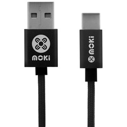 Moki USB Type-C SynCharge Braided Cable 900mm