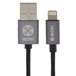 Moki Lightning SynCharge Braided Cable 900mm