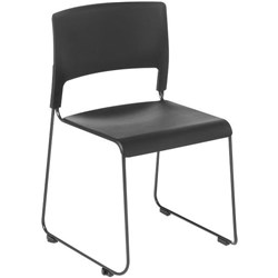 Slim Cafe Chair Black