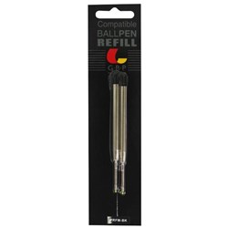 GBP Executive Compatible Pen Refill Medium Black, Pack of 2