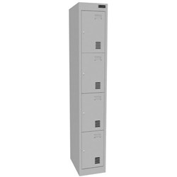 Proceed 4 Tier Locker 375mm Camlock Stone Grey