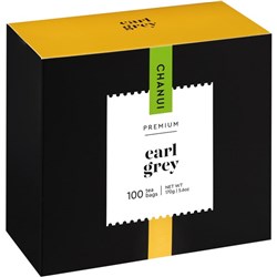 Chanui Earl Grey Tagless Tea Bags, Box of 100